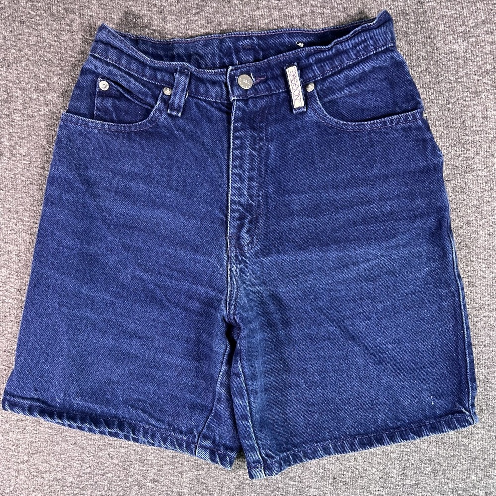 Sasson Denim Shorts Womens 6 Indigo High Rise Vintage 90s Casual Cotton Y2K 25x7